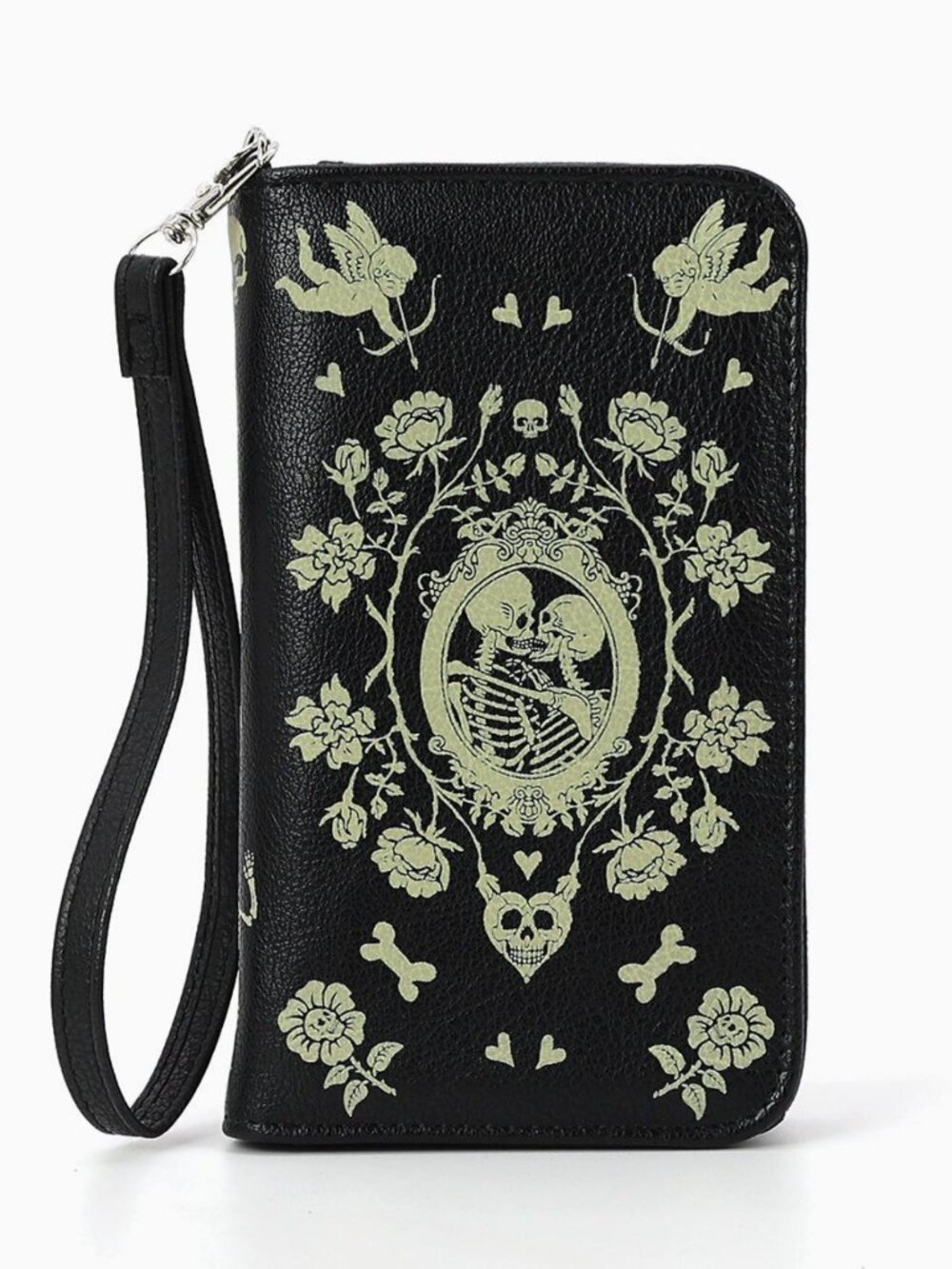 Gothic Skeleton Lovers Glow in the Dark Wallet